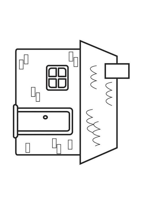 Dibujos de casas para colorear. Dibujo para colorear casa - Img 23127