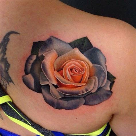 Sometimes angelic beings like cherubs may also be featured in these tattoos. Color fade rose | Tattoos, Rose tattoo, White rose tattoos