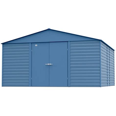 Arrow 14 Ft X 14 Ft Select Galvanized Steel Storage Shed In The Metal