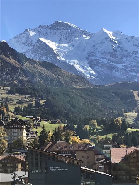 Wengen Switzerland View Of The Eiger Oct 2017 Travel