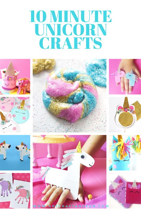 10 Minute Unicorn Crafts For Kids
