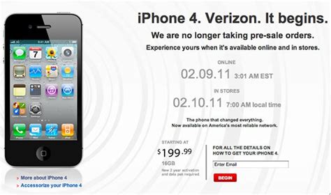 Verizon Iphone 4 Pre Order Sets New Record For First Day Sales