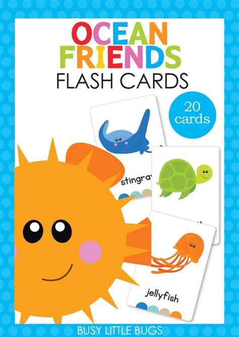 Under The Sea Flash Cards Flashcards Flashcards For Kids Printable