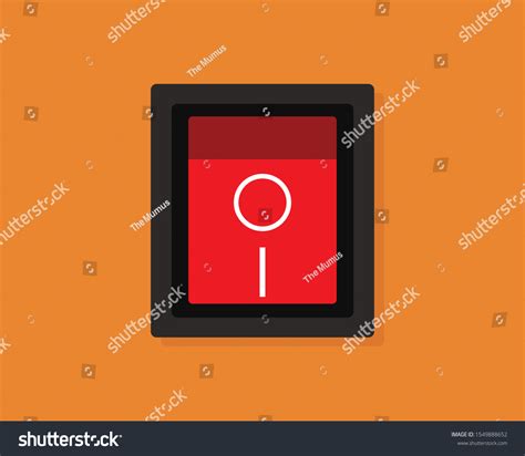 Power Switch Button Icon Vector Stock Vector Royalty Free 1549888652