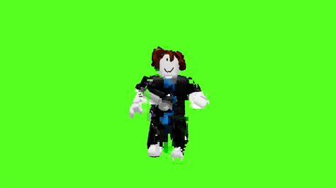 Roblox Bacon Hair Does The Default Dance Greenscreen Youtube