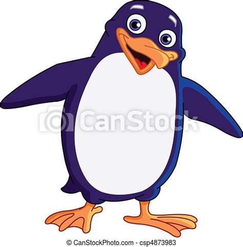 Cheerful Penguin Canstock