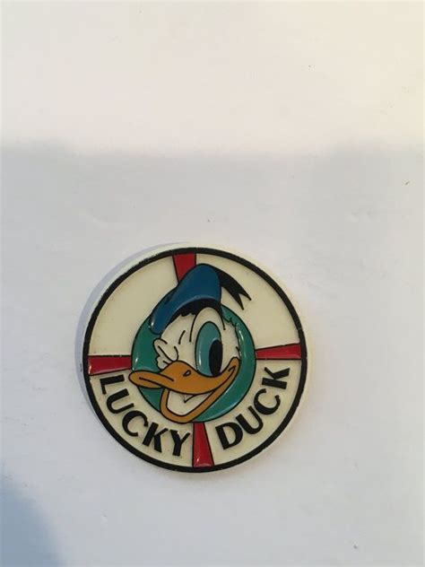 Vintage Donald Duck Pin Donald Duck Lucky Duck Pin Walt Etsy Duck