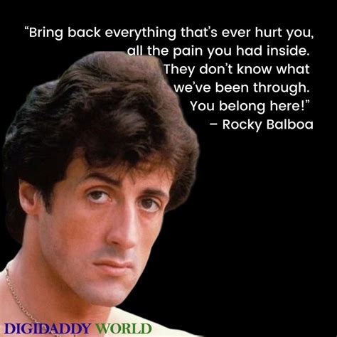 Famous Rocky Balboa Inspirational And Motivational Movie Quotes About