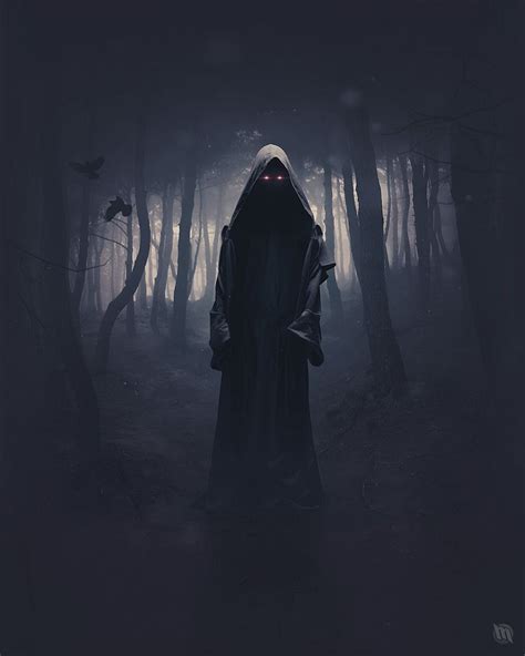 Reaper Photoshop Creattica Dark Fantasy Art Fantasy World Dark