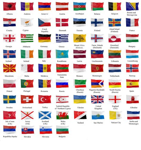 European Countries Flags And Capitals Countries Of Europe Flags Images