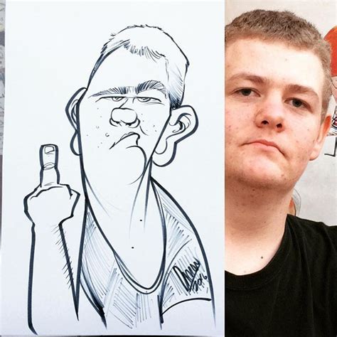 Mark took some funny photos for us to draw). Pin by Delicious McNeil on Caricature | Funny caricatures ...