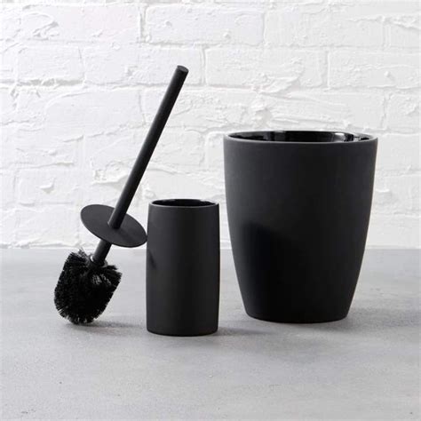 Rubber Coated Black Bath Accessories Modern Bathroom Accessories