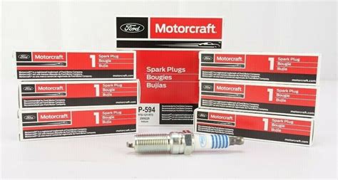 Set Of 6 Oem Motorcraft Sp594 Ford Cyfs12yrt3 Spark Plugs Replaces