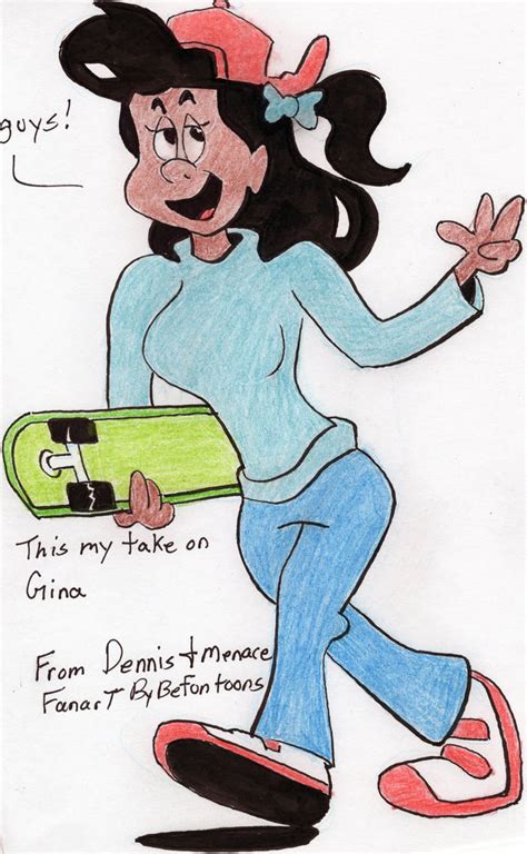 Here Is Gina From Dennis The Menace By Befuntoons On Deviantart
