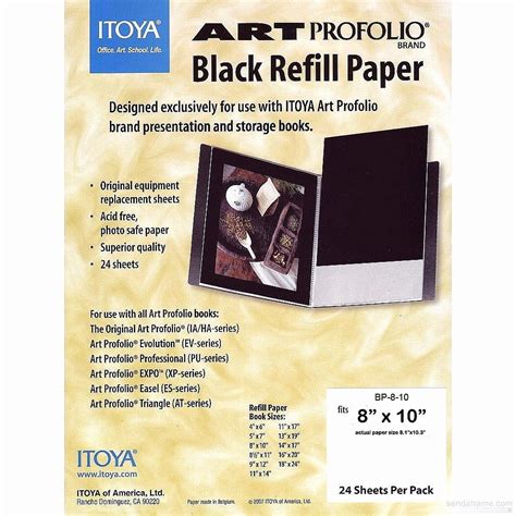 2 Pack Genuine Itoya Black Refill Paper For 8x10 Albums 8x10