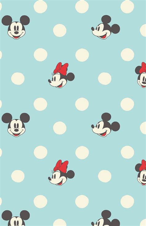 Minnie And Mickey Spot Cath Kidston Disney Phone Wallpaper Mickey