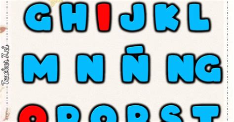 Teacher Zel Modern Filipino Alphabet Free Printable