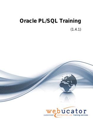Oracle Pl Sql Courseware Webucator