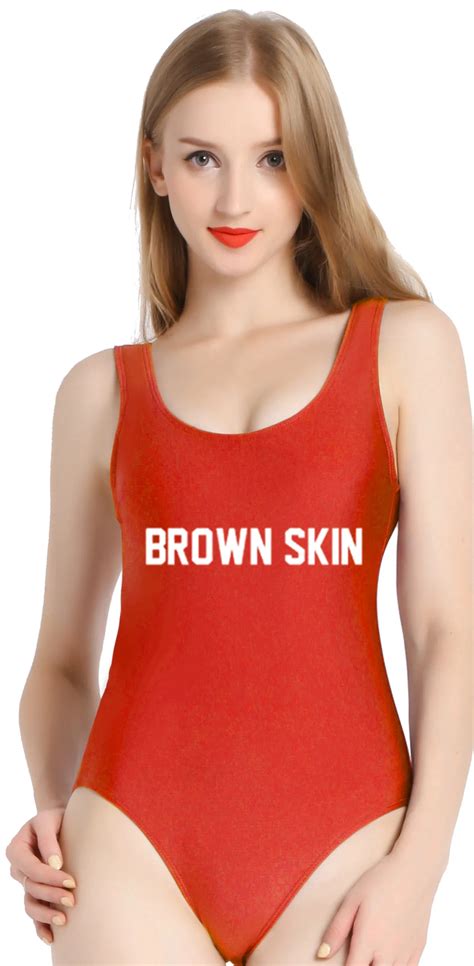Pinjia Brown Skin Swimsuit Women Sexy Swimwear Suits One Piece Bathing Suit Womens030 In Body