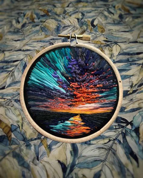 Embroidery art By Shimunia - ARTWOONZ - Artwoonz