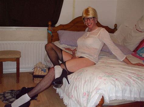 A Selection Of Miss Andi Moorcock A Mature Crossdresser About The House Exnibiting Hersel
