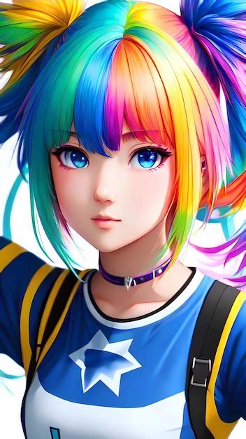 Aggregate More Than 134 Anime Rainbow Hair Latest Ineteachers