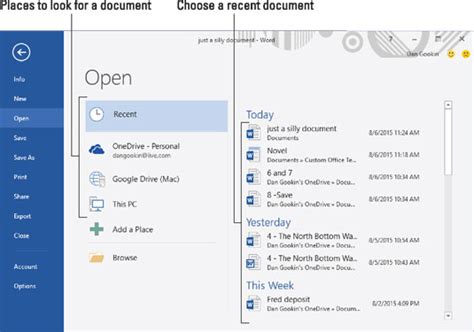 Just open the tool in your preferred browser on any operating system, select your file, and let acrobat complete the conversion online. How to Open a Document in Word 2016 - dummies