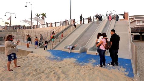 Pismo Beach Pier Plaza Slides Have Closed Permanently City Says