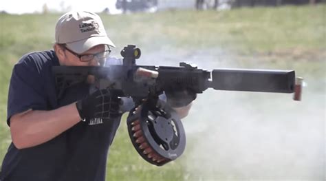 Shotgun With Suppressor Shoots 30 Rounds In Just Seconds Video