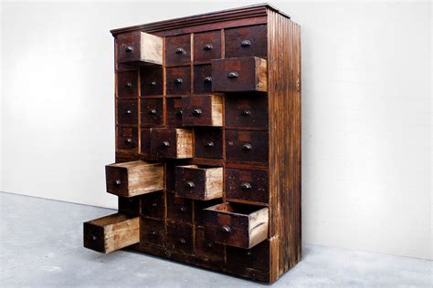 Sold Large Antique Multi Drawer Storage Cabinet C1890s Rehab