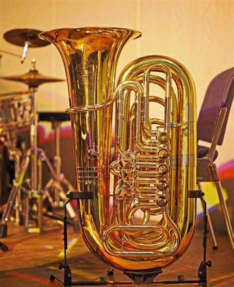 Free Images Music Band Horn Golden Shine Musical Instrument