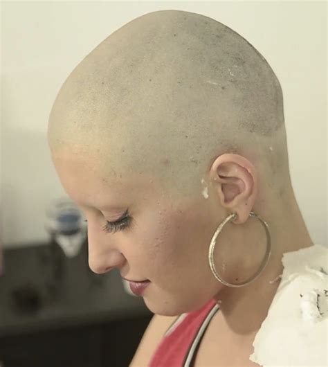 pin by nape buzzer on bald women w shaved eyebrows 01 bald head women shave my head bald women