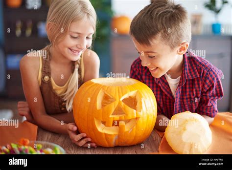 Children Pumpkin Hi Res Stock Photography And Images Alamy