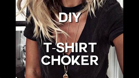 Diy T Shirt Choker Youtube