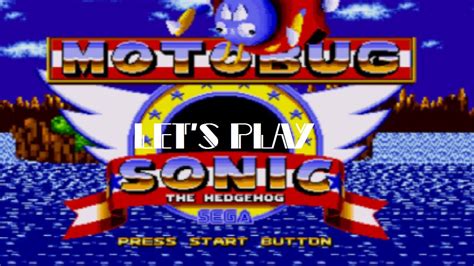 Lets Play Motobug In Sonic 1 Part 1 In Memory Of Polygon Jim Youtube