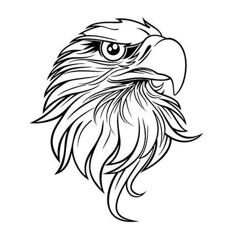 Cool Eagle Head Tattoo Design Eagle Drawing Eagle Art Drawings