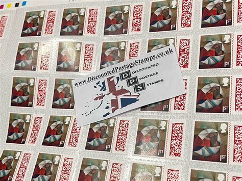 New Barcoded 25 1st Class Christmas Stamps Self Adhesive Sheets 13
