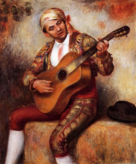 The Spanish Guitarist 1897 Renoir Paintings Pierre Auguste Renoir