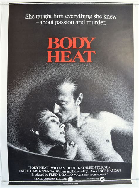 Body Heat Original Cinema Movie Poster From British