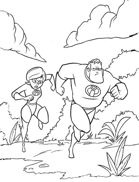 Fabulous The Incredibles Coloring Pages Pdf To Print