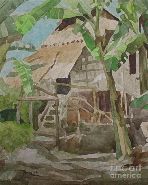 Nipa Hut In Bohol By Bong Perez
