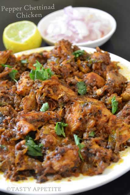 Pepper Chicken Chettinad Milagu Kozhi Varuval Tasty Appetite