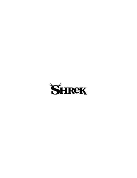 Shrek Logo Black