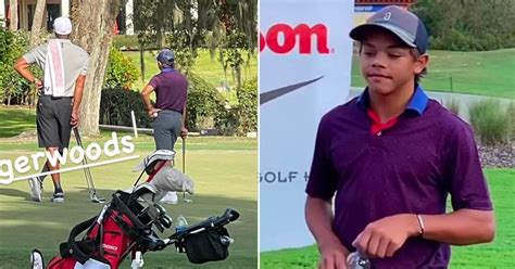 Tiger Woods Son Shoots Best Ever Round As His Golf Icon Dad Acts As
