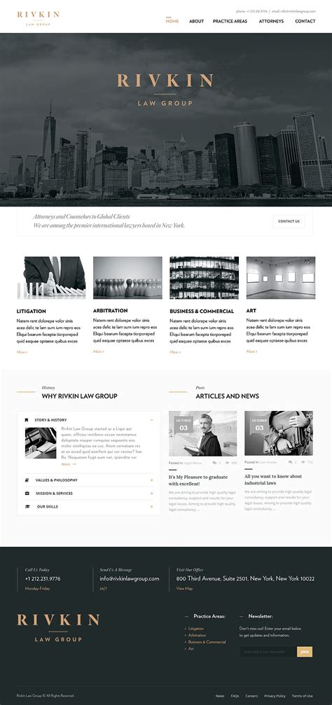 Spotlight Design Rivkin Law Group Branding And Website