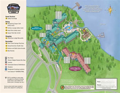 Disney Wilderness Lodge Map Directions And Onsite Resort Map
