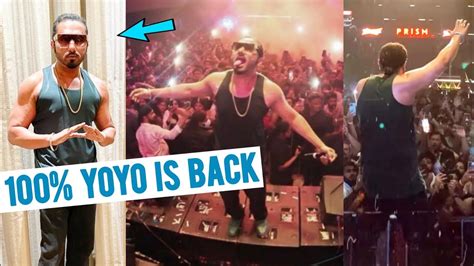 Yo Yo Honey Singh Live With Muscular Body In Hyderabad Honey Singh Back In Old Look Youtube