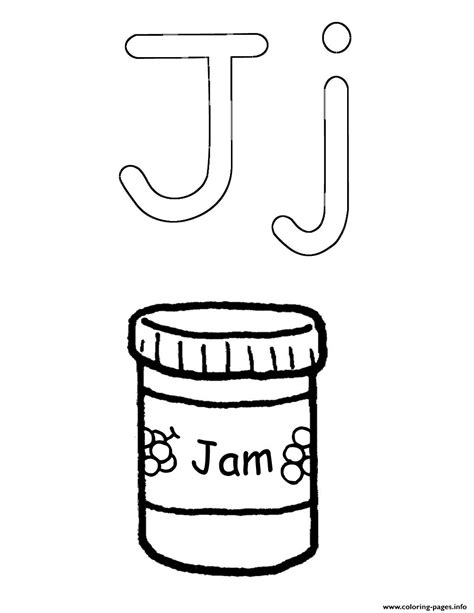 Alphabet J For Jamc468 Coloring Pages Printable