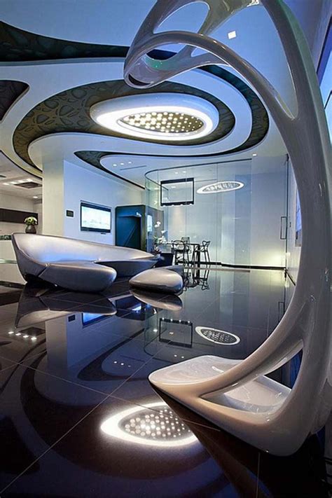 18 Stunning Futuristic Living Room Designs Futuristic Home Zaha
