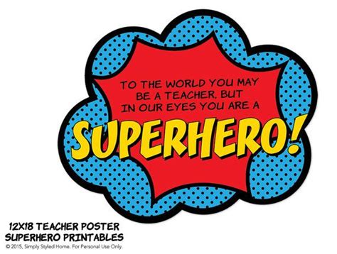 Instant In Our Eyes You Are A Superhero Poster Etsy Superhero